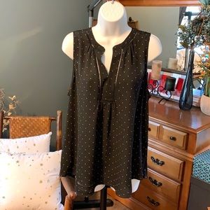 Loft split neck blouse